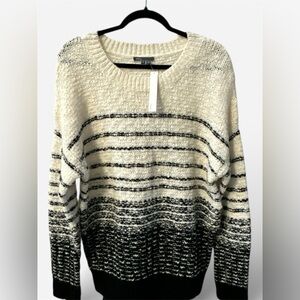 Vince Monochrome Striped Sweater